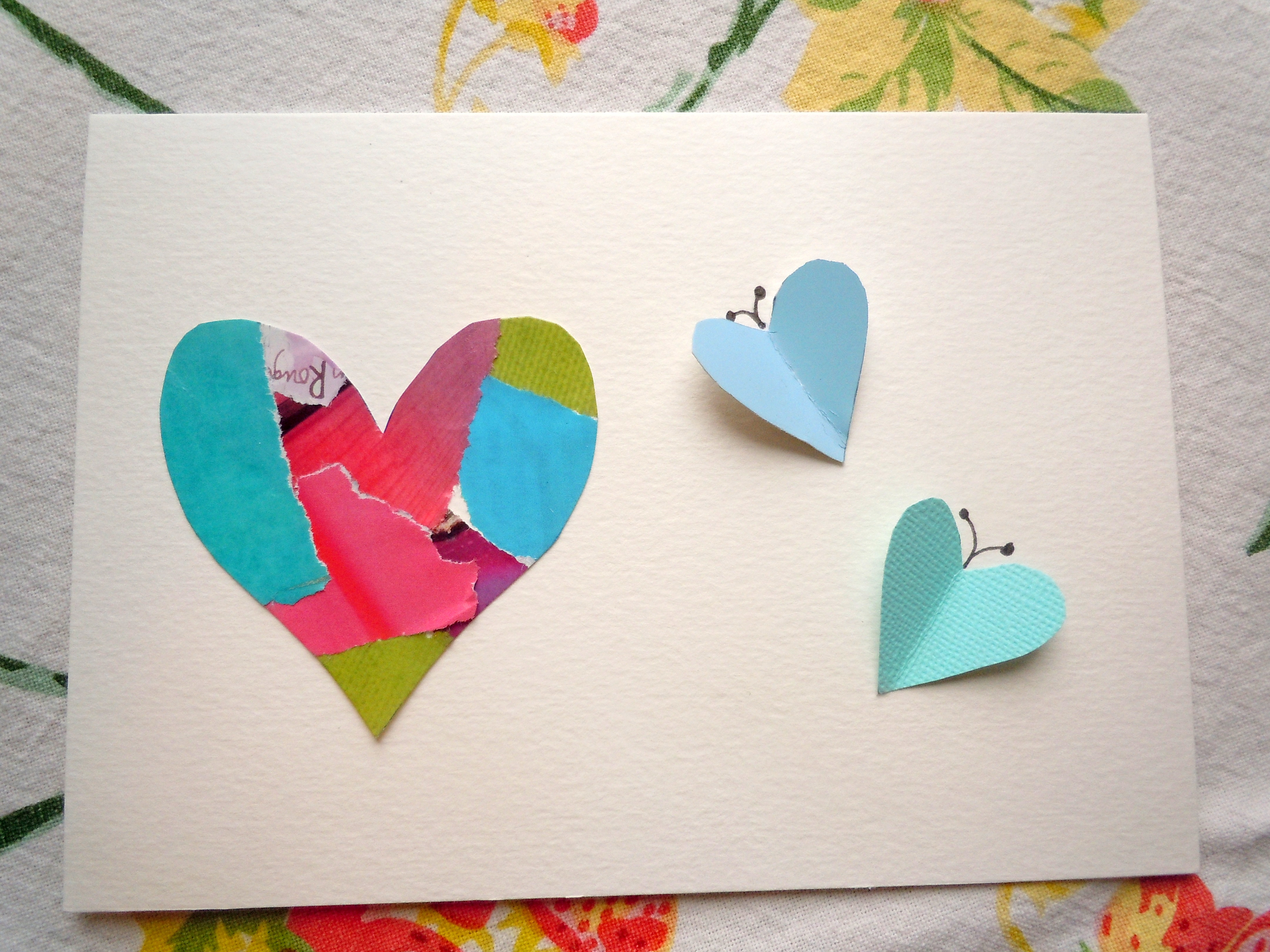 Handmade Collage Heart Cards for Valentines Day – Uni-T